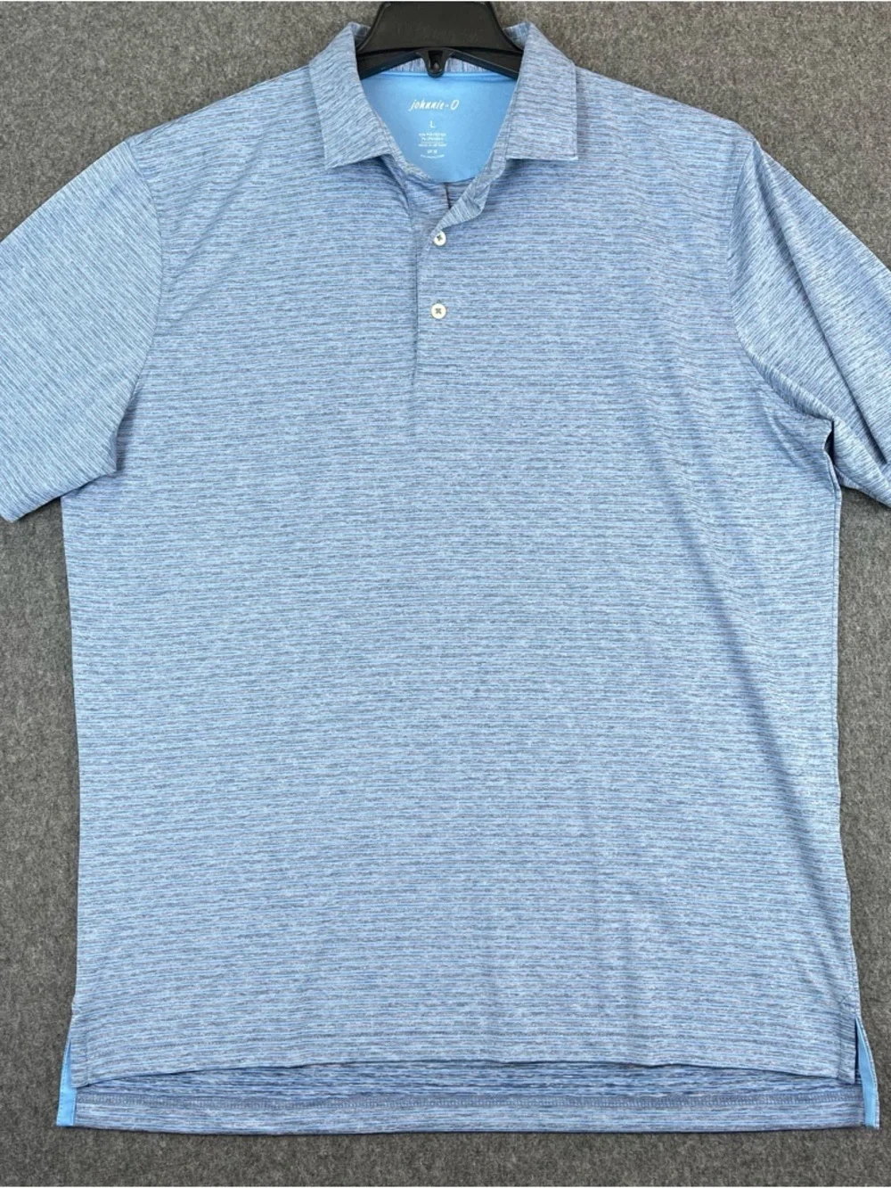 Johnnie O Performance Polo Shirt Mens Large UPF 50 Preppy - Picture 2 of 15
